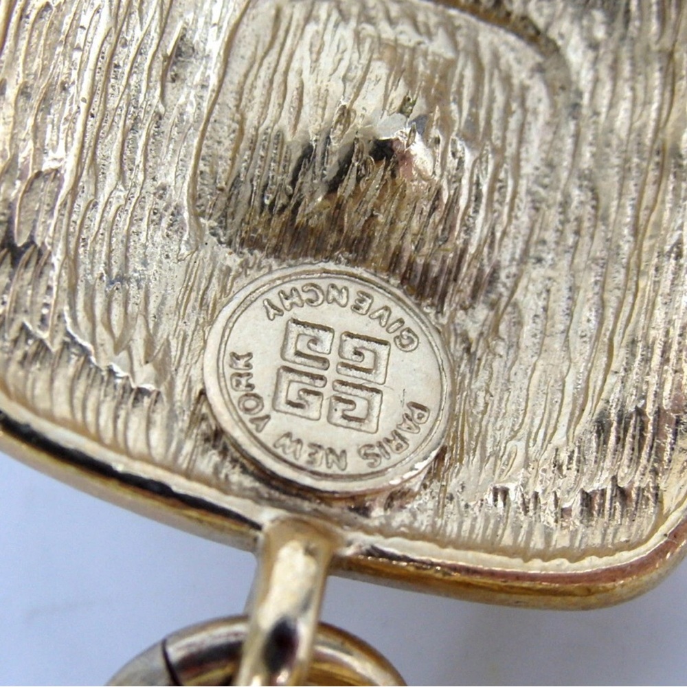 Authentic Givenchy Rhinestone Chunk Necklace 33.5… - image 5